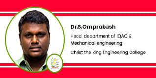Christ The King Engineering College, Coimbatore, Head of IQAC & Mechanical Engineering Department: Dr. S. Omprakash Interview